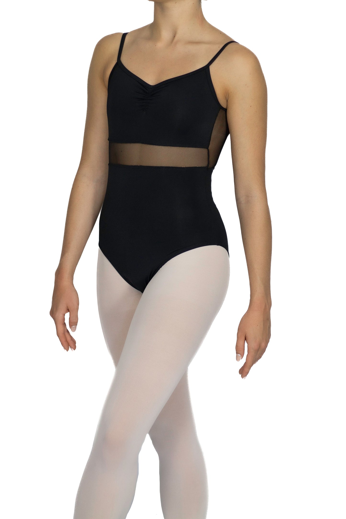 Jete V-neck Camisole  Mesh Leotard - Womans Dancewear