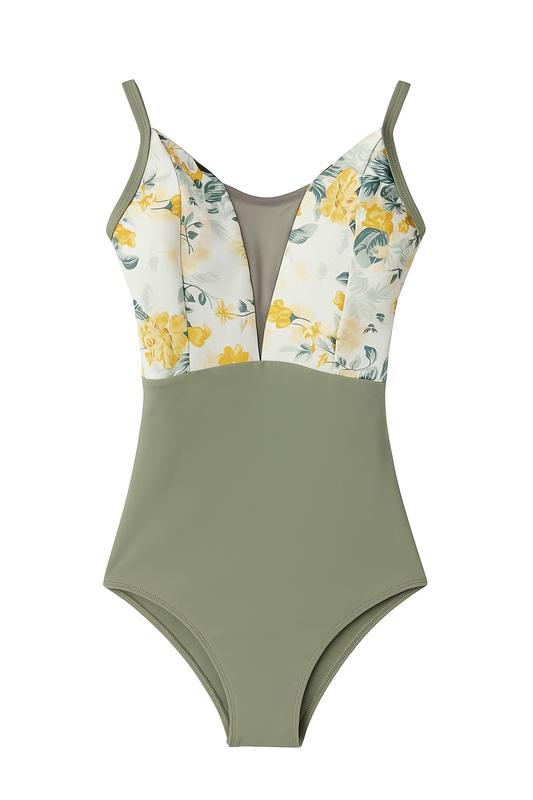 NEW! Petale Floral Mesh V-neck Camisole Leotard - Womans Dancewear